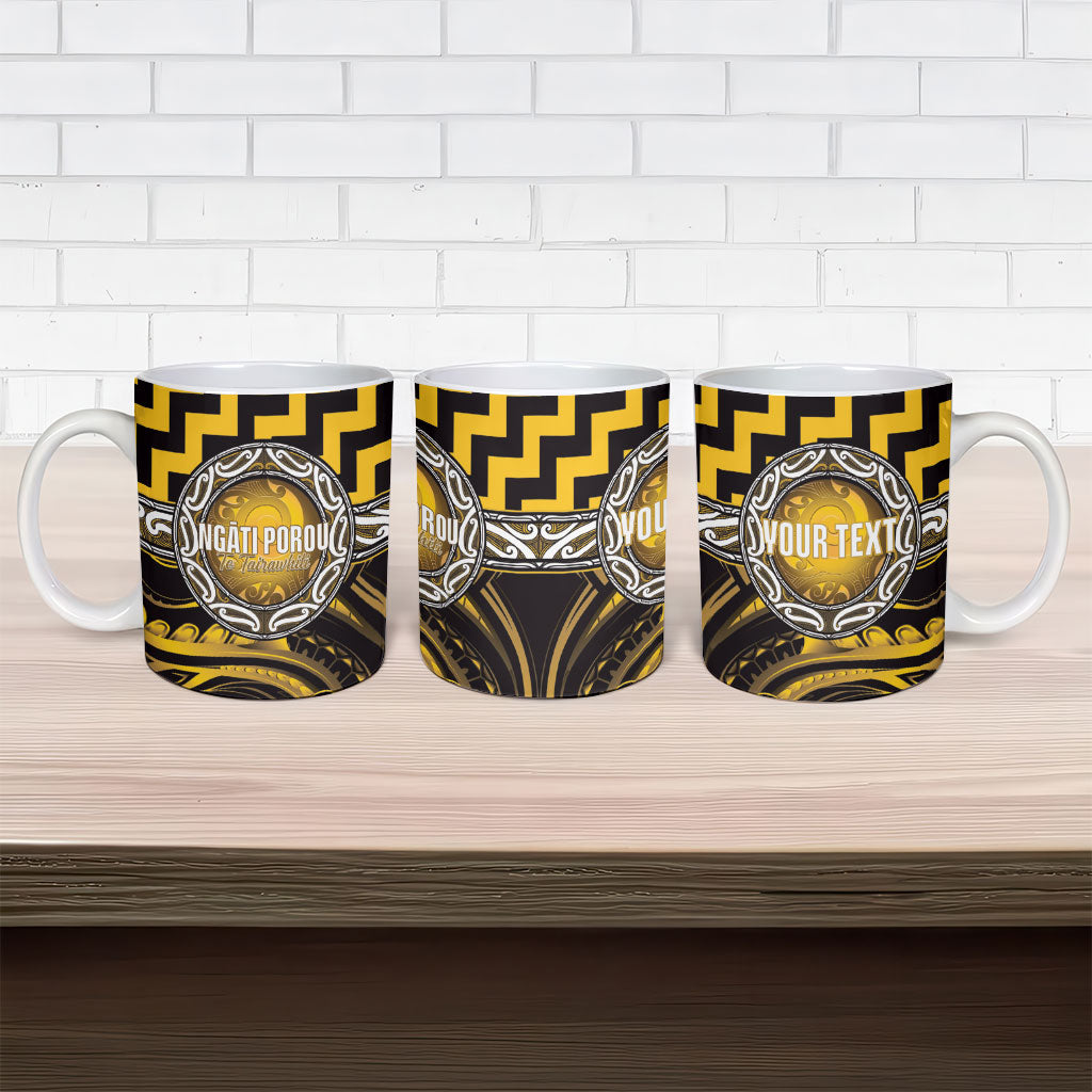 Aotearoa Ngati Porou Personalised Ceramic Mug Maori Iwi Poutama Puhoro Tattoo