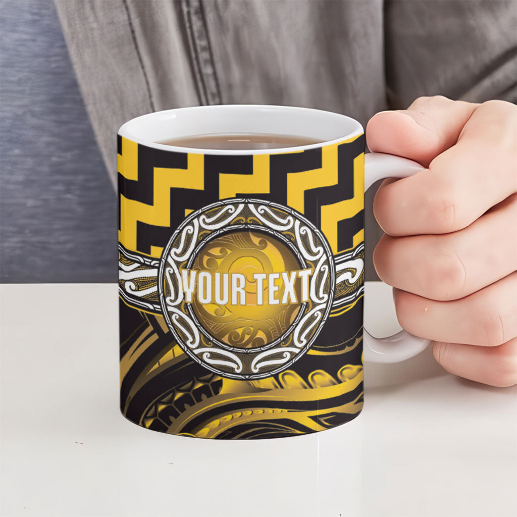 Aotearoa Ngati Porou Personalised Ceramic Mug Maori Iwi Poutama Puhoro Tattoo