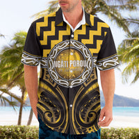Aotearoa Ngati Porou Personalised Hawaiian Shirt Maori Iwi Poutama Puhoro Tattoo