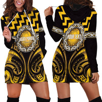 Aotearoa Ngati Porou Personalised Hoodie Dress Maori Iwi Poutama Puhoro Tattoo