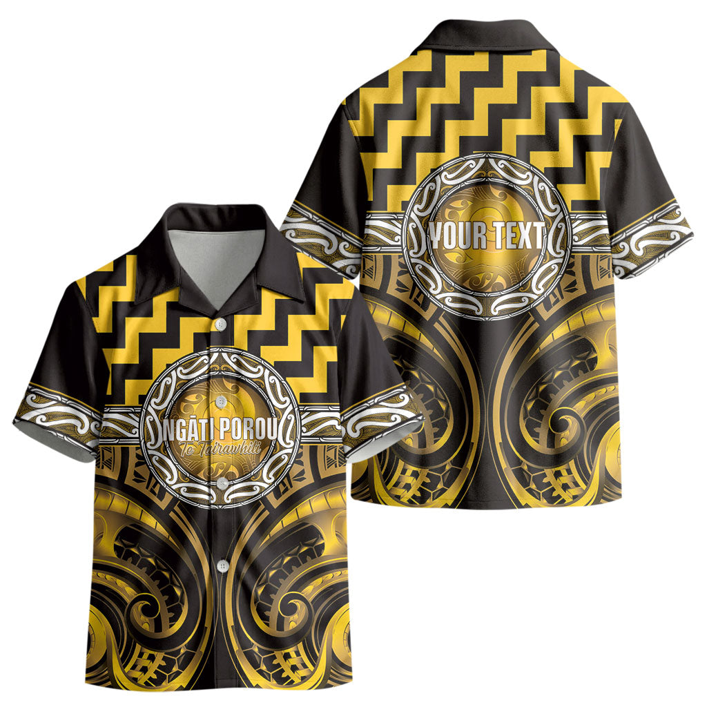 Aotearoa Ngati Porou Personalised Kid Hawaiian Shirt Maori Iwi Poutama Puhoro Tattoo