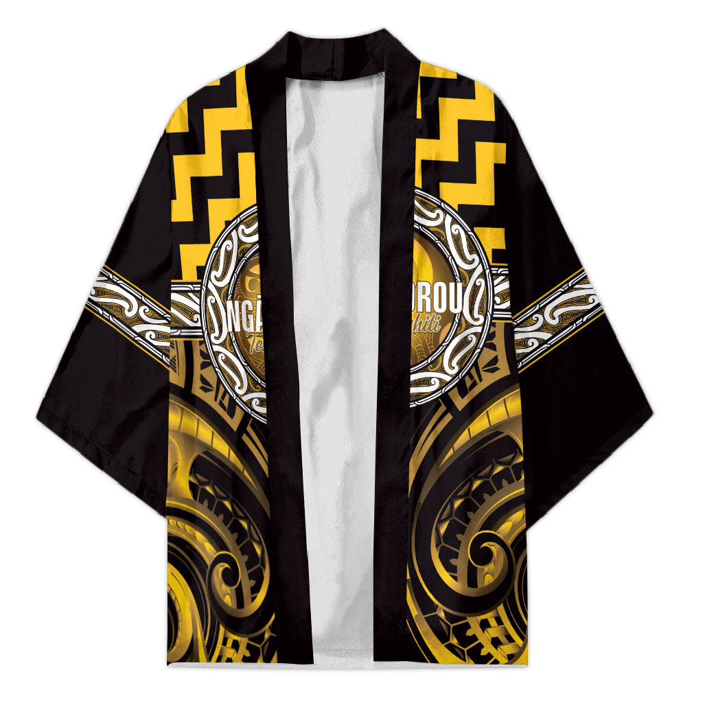 Aotearoa Ngati Porou Personalised Kimono Maori Iwi Poutama Puhoro Tattoo