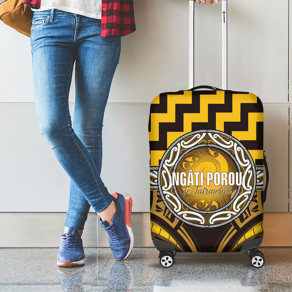 Aotearoa Ngati Porou Luggage Cover Maori Iwi Poutama Puhoro Tattoo