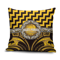Aotearoa Ngati Porou Pillow Cover Maori Iwi Poutama Puhoro Tattoo