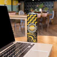 Aotearoa Ngati Porou Personalised Skinny Tumbler Maori Iwi Poutama Puhoro Tattoo