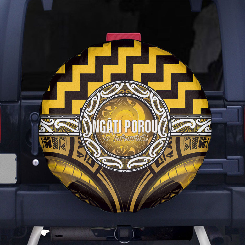 Aotearoa Ngati Porou Spare Tire Cover Maori Iwi Poutama Puhoro Tattoo
