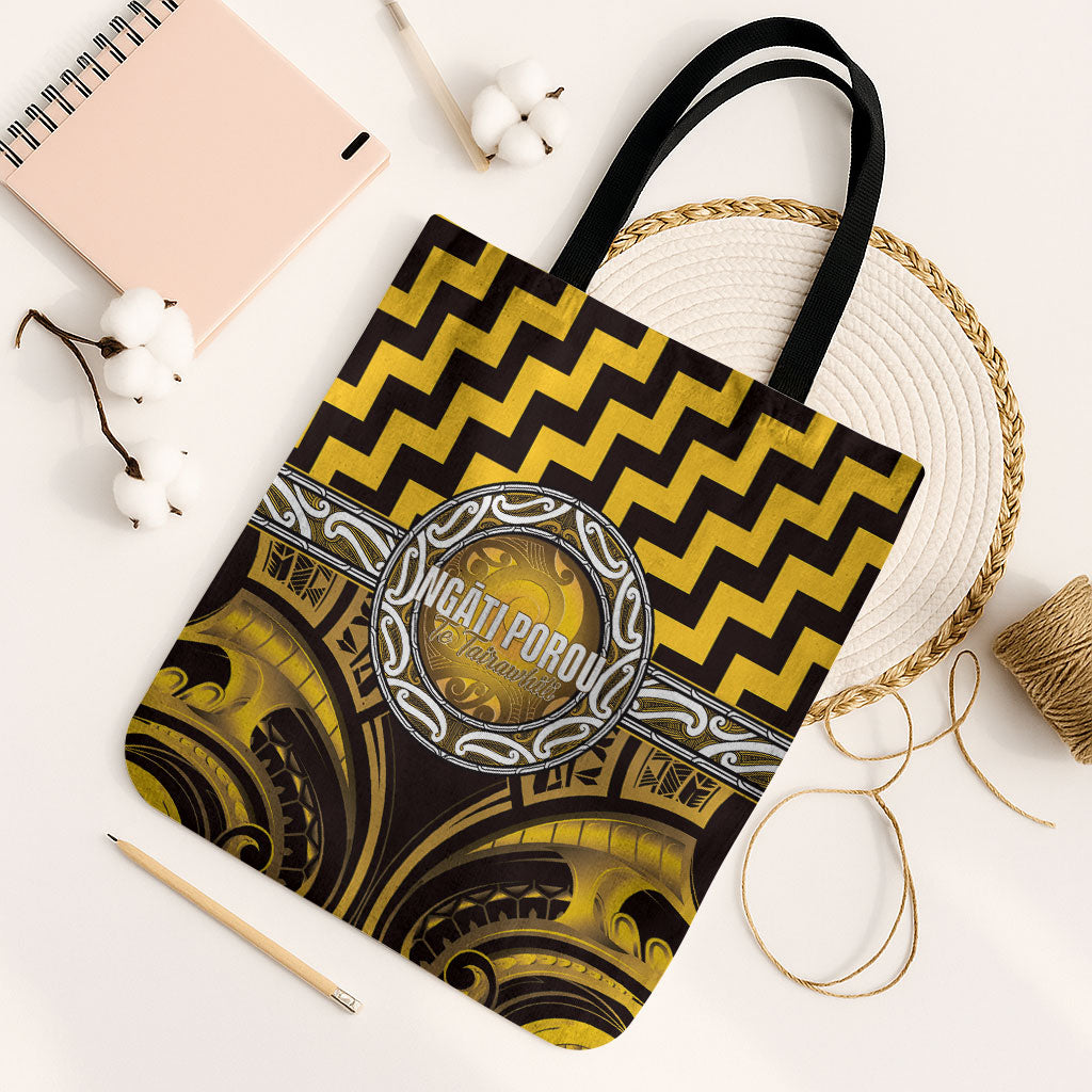 Aotearoa Ngati Porou Tote Bag Maori Iwi Poutama Puhoro Tattoo