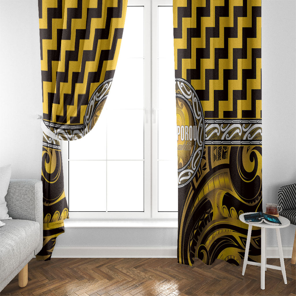 Aotearoa Ngati Porou Window Curtain Maori Iwi Poutama Puhoro Tattoo