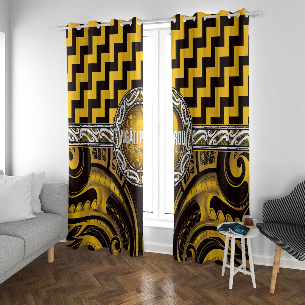 Aotearoa Ngati Porou Window Curtain Maori Iwi Poutama Puhoro Tattoo