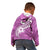 Polynesia Kid Hoodie Plumeria With Tribal Pattern Pink Pastel Vibes LT14 - Polynesian Pride