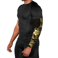 Gold Black Polynesia Hibiscus Plumeria Tattoo Arm Sleeves LT14 - Polynesian Pride