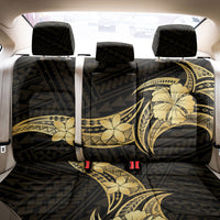 Gold Black Polynesia Hibiscus Plumeria Tattoo Back Car Seat Cover LT14 - Polynesian Pride