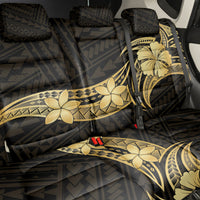 Gold Black Polynesia Hibiscus Plumeria Tattoo Back Car Seat Cover LT14 - Polynesian Pride