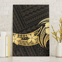 Gold Black Polynesia Hibiscus Plumeria Tattoo Canvas Wall Art LT14 Without Frame Black - Polynesian Pride