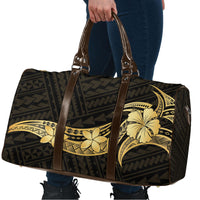 Gold Black Polynesia Hibiscus Plumeria Tattoo Travel Bag LT14 - Polynesian Pride