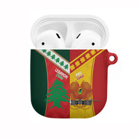 Rugby Papua New Guinea and Lebanon AirPods Case PNG Kumuls Cedars Together LT14 Multicolor - Polynesian Pride