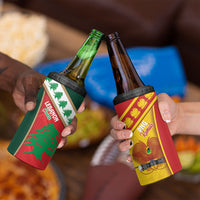 Rugby Papua New Guinea and Lebanon 4 in 1 Can Cooler Tumbler PNG Kumuls Cedars Together LT14 - Polynesian Pride