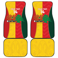 Custom Rugby Papua New Guinea and Lebanon Car Mats PNG Kumuls Cedars Together LT14 - Polynesian Pride