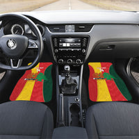 Custom Rugby Papua New Guinea and Lebanon Car Mats PNG Kumuls Cedars Together LT14 Set 2pcs - Front Multicolor - Polynesian Pride