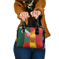 Rugby Papua New Guinea and Lebanon Shoulder Handbag PNG Kumuls Cedars Together LT14 One Size Multicolor - Polynesian Pride