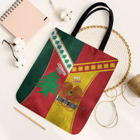 Rugby Papua New Guinea and Lebanon Tote Bag PNG Kumuls Cedars Together LT14 Black Strap One Size Multicolor - Polynesian Pride