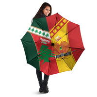 Rugby Papua New Guinea and Lebanon Umbrella PNG Kumuls Cedars Together LT14 - Polynesian Pride