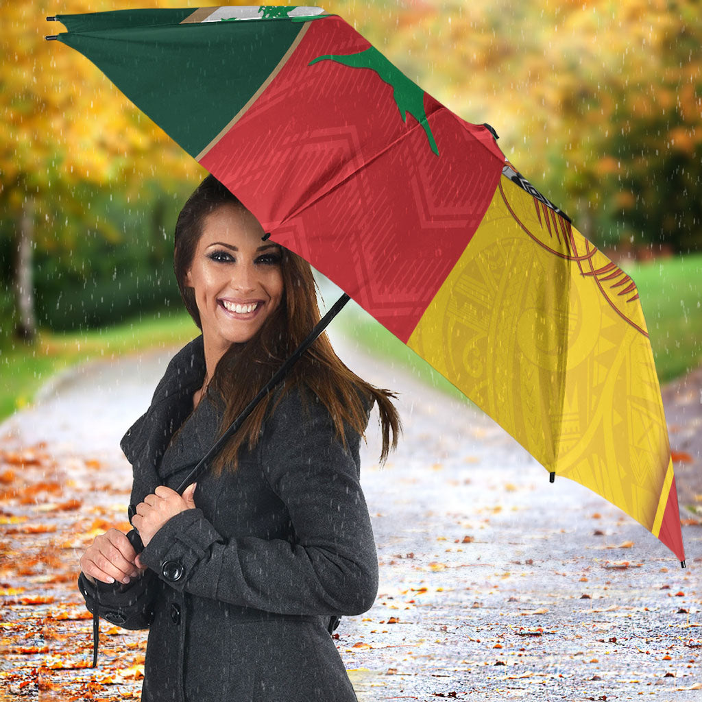 Rugby Papua New Guinea and Lebanon Umbrella PNG Kumuls Cedars Together LT14 - Polynesian Pride