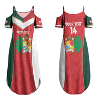 Custom Rugby Tonga and Lebanon Couples Matching Summer Maxi Dress and Hawaiian Shirt Mate Maa Tonga Cedars Together LT14 - Polynesian Pride