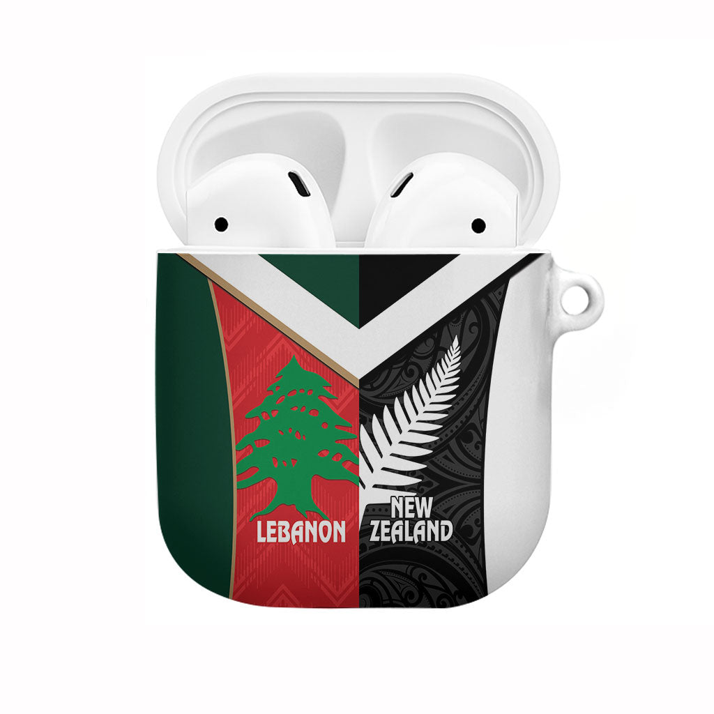 Rugby New Zealand and Lebanon AirPods Case All Black Cedars Together LT14 Multicolor - Polynesian Pride