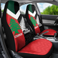 Rugby New Zealand and Lebanon Car Seat Cover All Black Cedars Together LT14 - Polynesian Pride