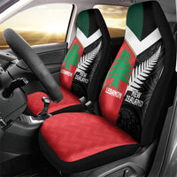 Rugby New Zealand and Lebanon Car Seat Cover All Black Cedars Together LT14 - Polynesian Pride
