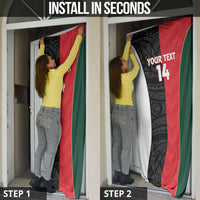 Custom Rugby New Zealand and Lebanon Door Cover All Black Cedars Together LT14 - Polynesian Pride