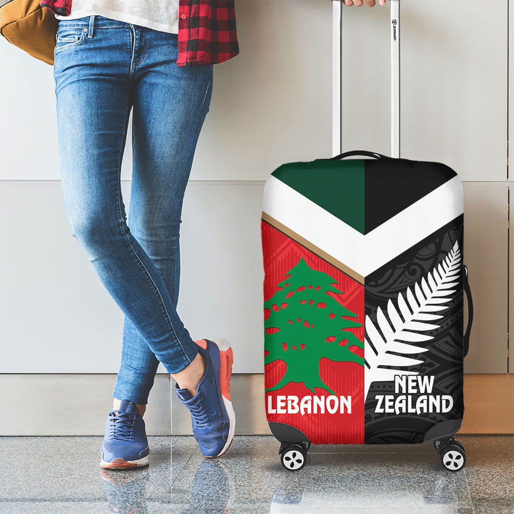 Rugby New Zealand and Lebanon Luggage Cover All Black Cedars Together LT14 - Polynesian Pride