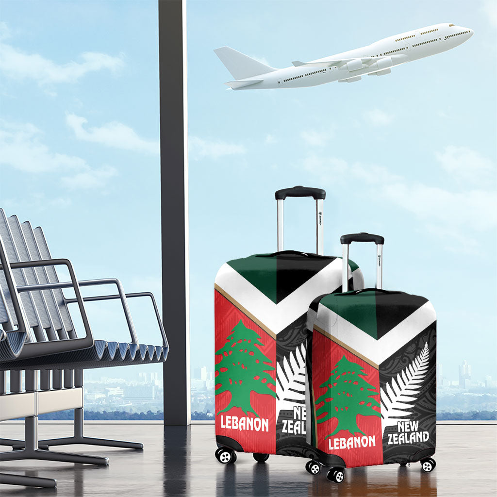 Rugby New Zealand and Lebanon Luggage Cover All Black Cedars Together LT14 - Polynesian Pride