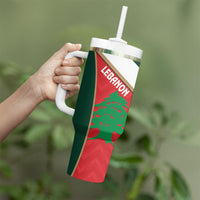 Rugby New Zealand and Lebanon Tumbler With Handle All Black Cedars Together LT14 - Polynesian Pride