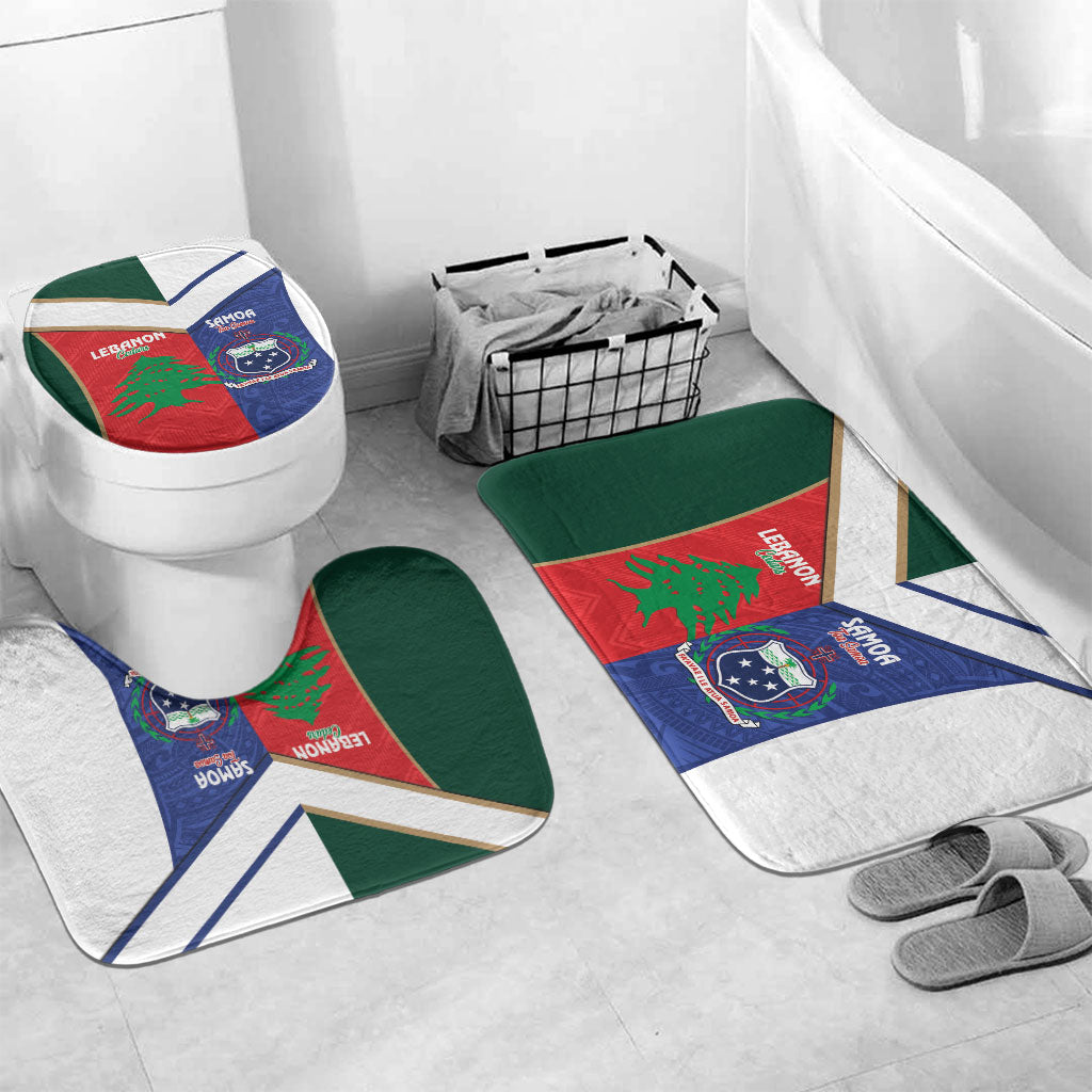 Rugby Samoa and Lebanon Bathroom Set Toa Samoa Cedars Together