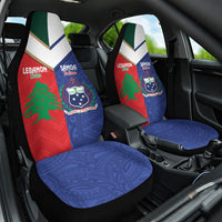 Rugby Samoa and Lebanon Car Seat Cover Toa Samoa Cedars Together LT14 One Size Multicolor - Polynesian Pride