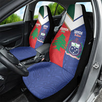 Rugby Samoa and Lebanon Car Seat Cover Toa Samoa Cedars Together LT14 - Polynesian Pride