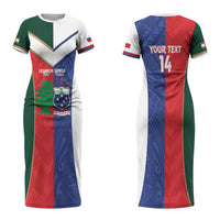 Custom Rugby Samoa and Lebanon Couples Matching Short Sleeve Bodycon Dress and Hawaiian Shirt Toa Samoa Cedars Together LT14 - Polynesian Pride