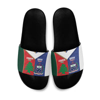 Rugby Samoa and Lebanon Slide Sandals Toa Samoa Cedars Together