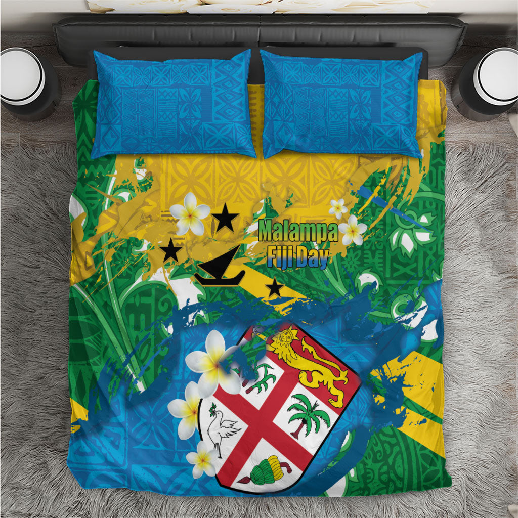 Malampa Fiji Day Bedding Set 10 October Together We Grow Grunge Tapa Motifs LT14 Multicolor - Polynesian Pride
