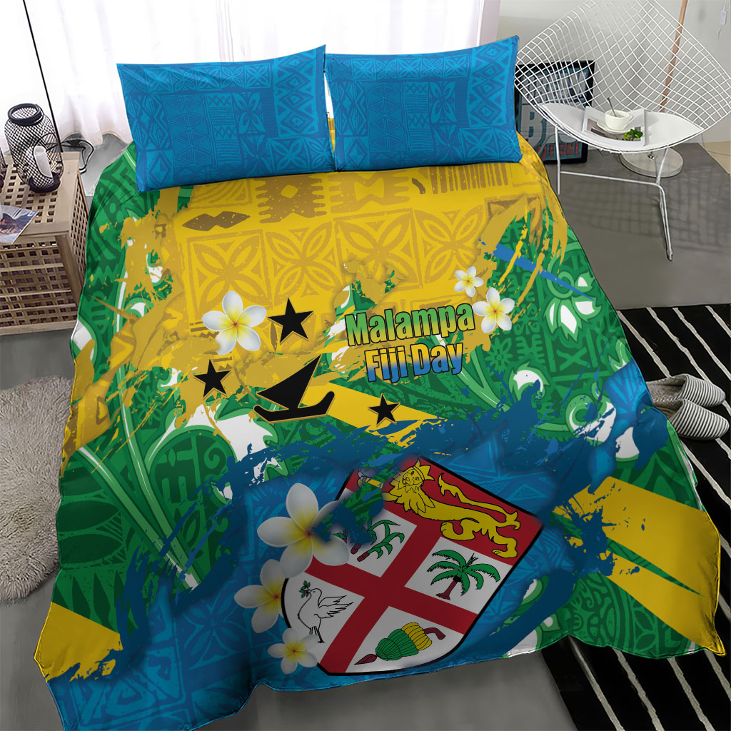 Malampa Fiji Day Bedding Set 10 October Together We Grow Grunge Tapa Motifs LT14 - Polynesian Pride