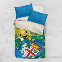 Malampa Fiji Day Bedding Set 10 October Together We Grow Grunge Tapa Motifs LT14 US Twin 172cm x 218cm Multicolor - Polynesian Pride