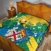 Malampa Fiji Day Quilt 10 October Together We Grow Grunge Tapa Motifs LT14 - Polynesian Pride