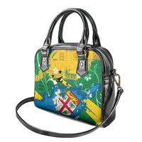Malampa Fiji Day Shoulder Handbag 10 October Together We Grow Grunge Tapa Motifs LT14 - Polynesian Pride