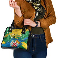 Malampa Fiji Day Shoulder Handbag 10 October Together We Grow Grunge Tapa Motifs LT14 - Polynesian Pride