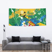 Malampa Fiji Day Tapestry 10 October Together We Grow Grunge Tapa Motifs LT14 - Polynesian Pride