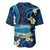 French Polynesia Tetiaroa Atoll Baseball Jersey Polynesian Curves Style