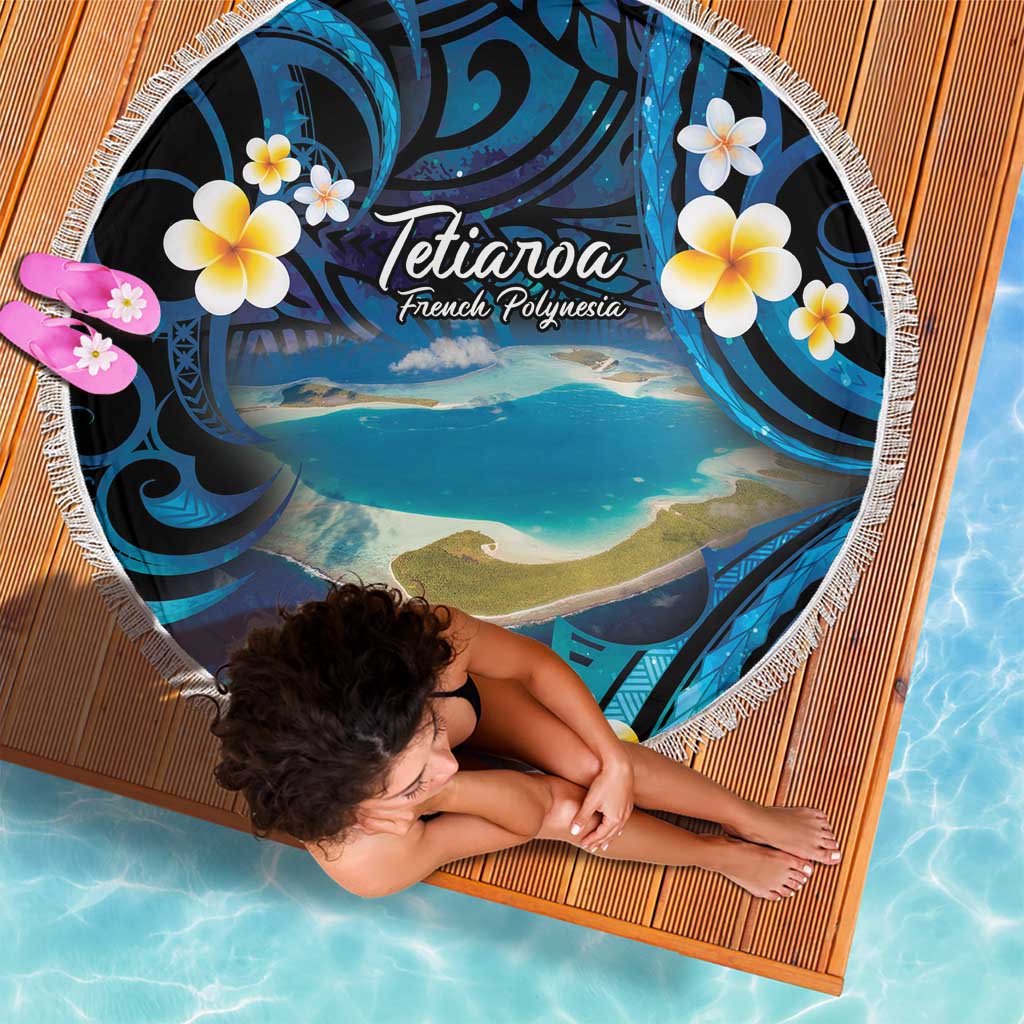 French Polynesia Tetiaroa Atoll Beach Blanket Polynesian Curves Style LT14 - Polynesian Pride