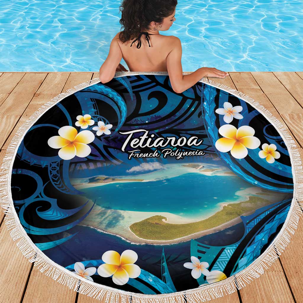 French Polynesia Tetiaroa Atoll Beach Blanket Polynesian Curves Style LT14 - Polynesian Pride